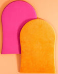 b.tan Face & Body Self Tanning Mitt | Glow Your Own Way Smooth Gel Glove - Sunless Tan Applicator, Streak-Free, Even Application, Double Sided, Reusable, Great for Cream, Lotion, Suncreen