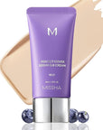 MISSHA M PERFECT COVER SERUM BB CREAM No.21 Light Beige - Light with Cool Undertone, Skin Tint, Tinted Moisturizer, Skin Care Foundation Makeup, Superfood Complex, Glass Skin, Korean Makeup,1.18 Fl oz