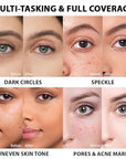 Kaely 2Pcs under Eye Concealer Full Coverage,Waterproof Concealer