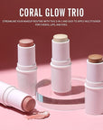KIMUSE Multi Stick Trio Face Makeup, Cream Blush All Skin