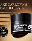 Firming eye cream, snake venom
