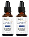 (Pack of 2) Lanmeri Ceuticals 15% Vitamin C + E + Ferulic Serum: Advanced Antioxidant Defense Formula with 1% Vitamin E & 0.5% Ferulic Acid – High-Stability Vitamin C Serum (1 fl oz)