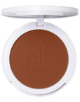 e.l.f. Camo Powder Foundation, Lightweight, Primer-Infused Buildable & Long-Lasting Medium-to-Full Coverage Foundation, Deep 530 W