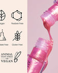 Winky Lux Very There Lip Oil, Hydrating Nude Pink Gloss with Jojoba Oil, Non-Sticky Glossy Lip Oil, Tinted Pink Gloss for Juicy Lips, Pink Opal