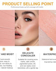 Kaely 2Pcs Pot Concealer Full Coverage Set,under Eye Correcting Concealer,05+06