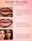 Matte Lip Gloss Stain-Peel Off Lip Liner Tattoo, Dark Brown Lip Tint,Long Lasting Peel Off Lip Stain, Waterproof Transfer-proof Lip Mask Lip Liner Peel Off Lip Gloss,Stayn Lip Makeup. #05