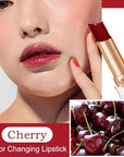 Kaely 2Pcs Hydrating Honey Lipstick Tinted Lip Balm, Black Red Cherry Color Changing PH Lipstick Makeup, Korean Magic Lip Stain Long Lasting Waterproof, labiales magicos 24 horas originales