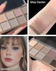 evpct 10 Colors Matte Nude Eye Shadow Palette Makeup for Older Women, Nude Brown Pink Cocoa Taupe Mauve Neutral Matte Cream Smokey Mini Eyeshadow Palette for Blue Green Eyes, Contour Makeup Palettes 4