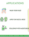 Shir-Organic Pure Green Tea Toner Natural Refreshing- Hydrating Toner for Face for Normal to Oily Skin Type (200ml)