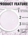 Face Oil Control Pressed Setting Powder-Clarifying Finishing Powder,Waterproof All-Day Use