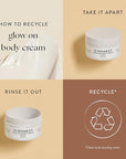 The Honest Company Honest Mama Glow On Body Cream | Hydrates, Firms, + Tightens Skin | Shea Butter, Avocado Oil, Vitamin E | 6 oz