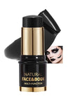Matte Black Face Body Paint Stick, Colored Professional Full-Coverage Oil-Based Cream Face Body Painting Stick, Eye Black Sticks for Halloween Cosplay Christmas Party, Foundation Makeup for Adults-12
