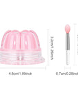 2Pc Jelly Lip Mask Overnight,Fruity Peach Collagen-Peach