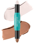 MEICOLY 2-in-1 Highlighter Contour Stick,Cool Toned Contour Stick,Makeup Shaping Stick,01