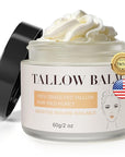 Grass Fed Beef Tallow for Skin Care, Face and Body Moisturizer Cream, Unadulterated Honey, Soothes Dryness, Repairs the Skin Barrier, 2 Oz