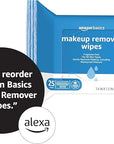 Amazon Basics Fragrance Free Makeup Remover Wipes, 25 wipes