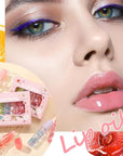 Lip Gloss Clear Jelly Lipstick Set, 6Pcs Roll On Lip Gloss Long Lasting Moisturizing Lip Balm Lip Glow Oil Nutritious Balm Lip Makeup for Women Girls