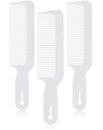 Boao 3 Pieces Barber Combs Flat Top Clipper Combs Hair Cutting for Flat Top and Clipper Cuts(White)