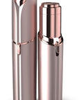 Facial Hair Remover for Women - as Seen on TV Painless Face Shaver - Electric Hair Removal Device for Face Lips Peach Fuzz with Light (Rose Gold)