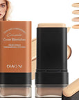 Flawless Eraser Foundation Stick,Korean Hydrating Lightweight Foundation Stick with Brush,Multi-Use Foundation Stick Makeup, Waterproof Thin and Cover Blemishes for All Skin Types (ivory white, 01)
