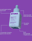 BYOMA Brightening Serum - Barrier Repair Serum - Brightening & Hydrating Face Serum with Hyaluronic Acid, Niacinamide & Ceramides - Hyaluronic Acid Serum For Face, Glowing, Radiant Skin - 1.01 fl. oz