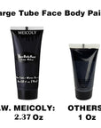 MEICOLY Black Cream Face Body Paint, 2.37Oz Large Tube Water Based Clown Black Makeup,Body Paint for Adults and Kids,Halloween SFX Skull Joker Zombie Vampire Skeleton Goth Spider Cosplay Makeup