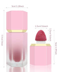 Liquid Blush for Cheeks, Soft Cream Blush with Cushion Applicator, Dewy Finish Matte Velvet Texture, High-Pigmented Blendable, Long-Wearing Rubor Makeup | #07 ELEGANT-Deep Rose