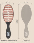 Wet Brush Ceramic Speed Dry Hair Brush, Black - Vented Design & Soft HeatFlex Bristles Are Blow Dry Safe - Ergonomic Handle Manages Tangles - Pain-Free Hair Accessories
