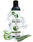 Earth's Daughter Organic Aloe Vera Gel from Fresh Cut 100% Pure Organic Aloe leaves – Fast Absorbing for Face, Skin, Hair & Body – Vegan, Unscented, Natural - 8 Oz USA Made