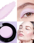 Monochrome Matte Eyeshadow Makeup Palette, Highly Pigmented Light Purple Eyeshadow Palette, Matte Pressed Powder Eye shadow Makeup, Single Vegan Eye Shadow, Daily Evening Women Girls Eyeshadow Gift12#