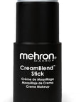 Mehron Makeup CreamBlend Stick | Face Paint, Body Paint, & Foundation Cream Makeup | Perfect for Halloween .75 oz (21 g) (Silver)