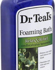 Dr Teal's Foaming Bath Variety Gift Set (2 Pack, 34oz Ea.) - Relax & Relief Eucalyptus & Spearmint, Melatonin Sleep Bath - Essential Oils Blended with Pure Epsom Salt Eases Aches & Aids in Sleep