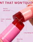 Cooling Water Jelly Tint/Blush,Burst Spritz (Poppy Pink+Coral) Multi-Use Lip