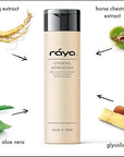 RAYA Ginseng Astringent with AHA 6 oz (G-205) | Gentle Glycolic Facial Toner for Dry and Sensitive Skin | Helps Tighten Pores, Smooth Complexion, and Reduce Fine Lines | Made with Alpha Hydroxy Acids