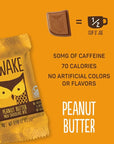 AWAKE - Caffeinated Chocolate Bites - Coffee Alternative - 50mg Caffeine - Energy Bars - Low-Calorie Snacks - Peanut Butter, Milk & Caramel Holiday Variety Pack - 50 Bites