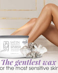 Satin Smooth Waxing Duo: Zinc Oxide Hair Removal Wax AND Cool Aloe Vera Skin Soother Gel