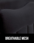 GORILLA GRIP Mesh Bath Pillow for Tub, 6 Powerful Suction Cups, Oversized Headrest with Breathable FlexComfort Technology for Neck, Head, Back Support, Luxury Machine Washable Bathtub Must Haves Black