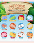Zoo Animal Bath Bombs for Kids with Surprise Toys Inside (6 Pack) - Gentle and Safe, USA Made, Large Bubble Bomb & Ideal Gift for Boys & Girls by Two Sisters