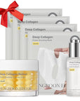 SUNGBOON EDITOR Collagen Glow Bundle Trio : Cream in Serum & Capsule Cream & Deep Collagen Mask(4ea), Gifts for Mom, Korean Skin Care | Christmas Gift Sets
