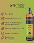 Lyfetrition Azelaic Acid Serum with Hyaluronic Acid | Natural Face Serum with Vitamin C & Aloe Vera (12 Fl Oz), Clear, (Lyfe9080)