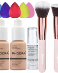 2 Pack PHOERA Foundation Warm Peach 103 and