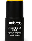 Mehron Makeup CreamBlend Stick | Face Paint, Body Paint, & Foundation Cream Makeup | Perfect for Halloween .75 oz (Yellow)