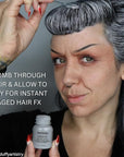 Mehron Makeup Hair White | Washable White Hair Dye | Temporary Hair Color for Theatre, Cosplay, & Halloween 1 fl oz (30ml) (Silver)