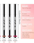 4 Pcs Matte Liquid Lip Stain Peel Off Lip Liner, Long Lasting Lip Tattoo, Waterproof & Transfer-Proof Lip Liner Peel Off Lip Gloss for All Skin Types.#00+#02+#03+#06