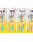 Tinkle Dermaplaning Tool 12ct, Dermaplane Razor for Women, Safe and Easy Peach Fuzz Remover, Eyebrow Trimmer with Protective Cover (4 Packs of 3)