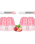 2Pc Jelly Lip Mask Overnight,Fruity Strawberry Collagen-Strawberry
