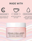 Pacifica Beauty, Vegan Collagen Overnight Recovery Eye & Face Cream, Hyaluronic Acid, Caffeine, Vitamin C & E, Hydrating & Moisturizing Skin Care for Aging and Dry Skin, 15ml - 0.5 fl oz