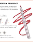evpct Silky Lip Liner Pencil Retractable, Red Brown Smooth Lip Liner Creamy Velvet Lipliner Long-Lasting for Korean Makeup Contouring Matte Lip High Pigmented Rich Colors Crayon Lipstick Pen 03