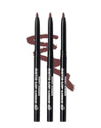 Ruby Kisses Auto Lip Liner Pencil (Cocoa 3 Pack), Long Lasting & Non-Fading, Smooth Application, Non-Feathering with Rich Pigmented Color, No Sharpener Needed, Ideal for Full Lips Look