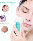 Waterproof Facial Cleansing Spin Brush Set with 5 Exfoliating Brush Heads - Electric Face Scrubber Cleanser Brush by CLSEVXY - Face Brush for Gentle Exfoliation and Deep Scrubbing